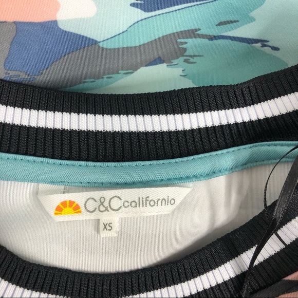 C&C California Blue Pastel Camo Scuba Pullover - Picture 8 of 9